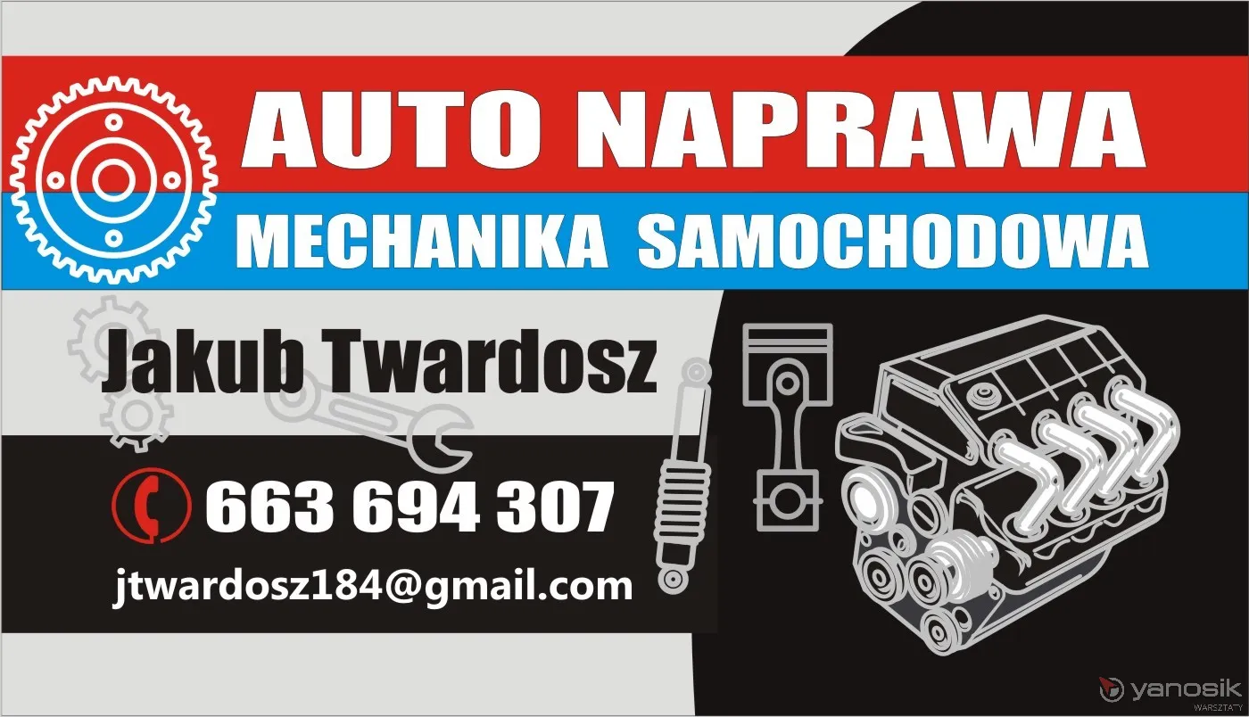 zdjęcie przedstawiające Mechanika samochodowa Jakub Twardosz