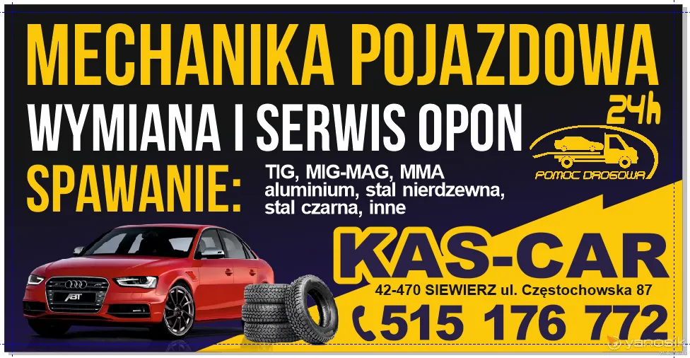 zdjęcie przedstawiające Kas car mobilny serwis maszyn budowlanych wózków