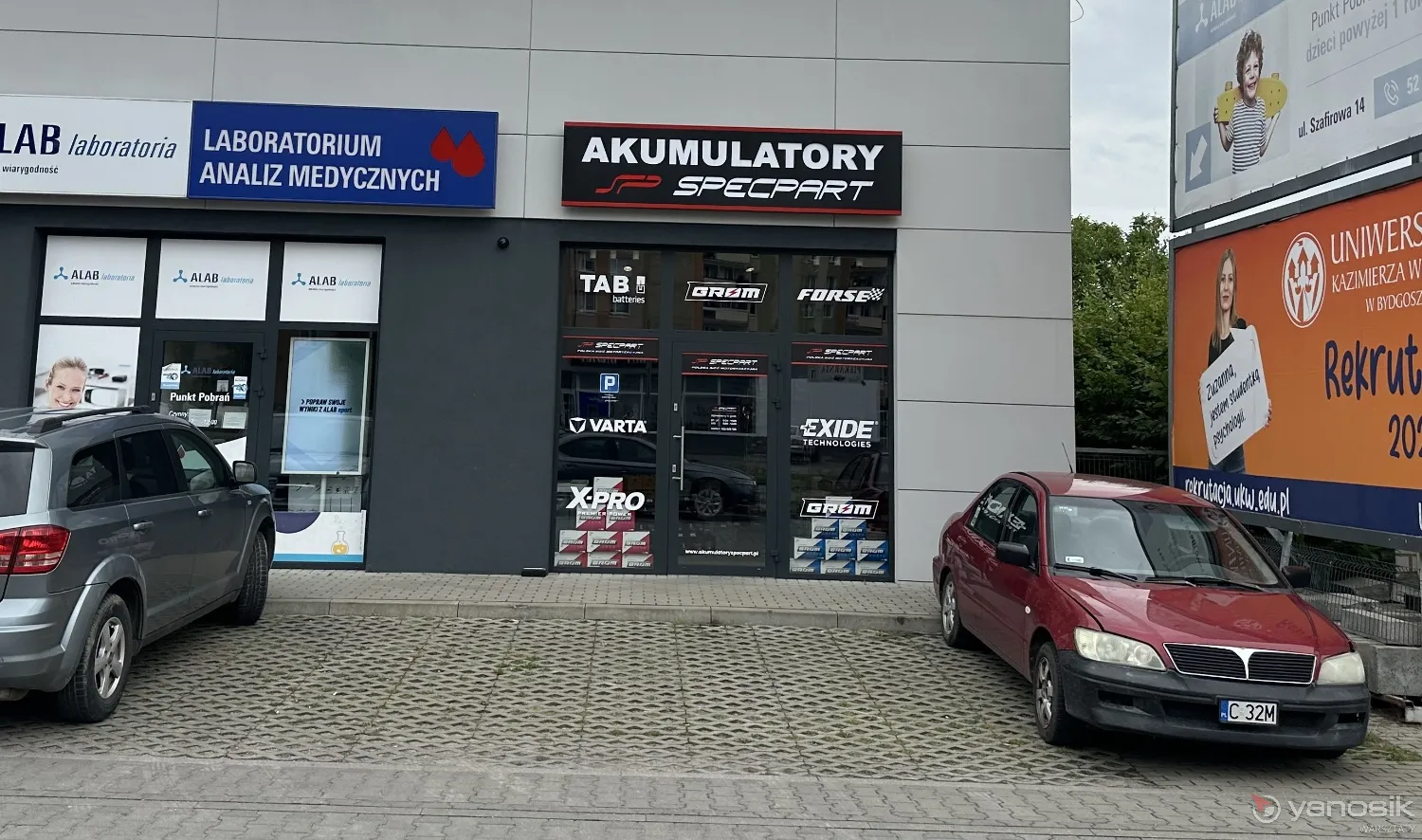 zdjęcie przedstawiające Akumulatory Specpart Bydgoszcz Szafirowa