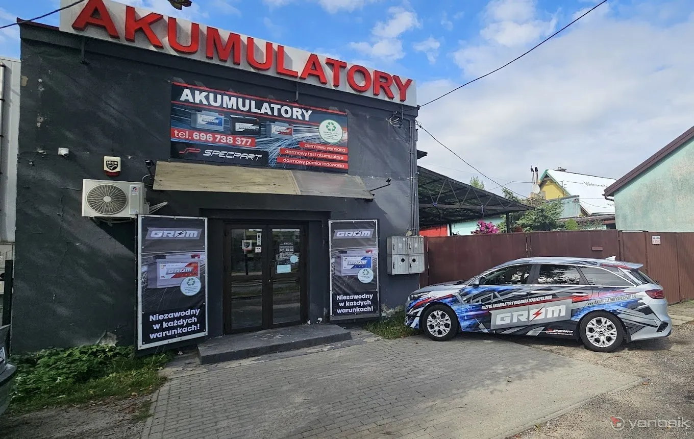 zdjęcie przedstawiające Akumulatory Specpart Łódź Brzezińska