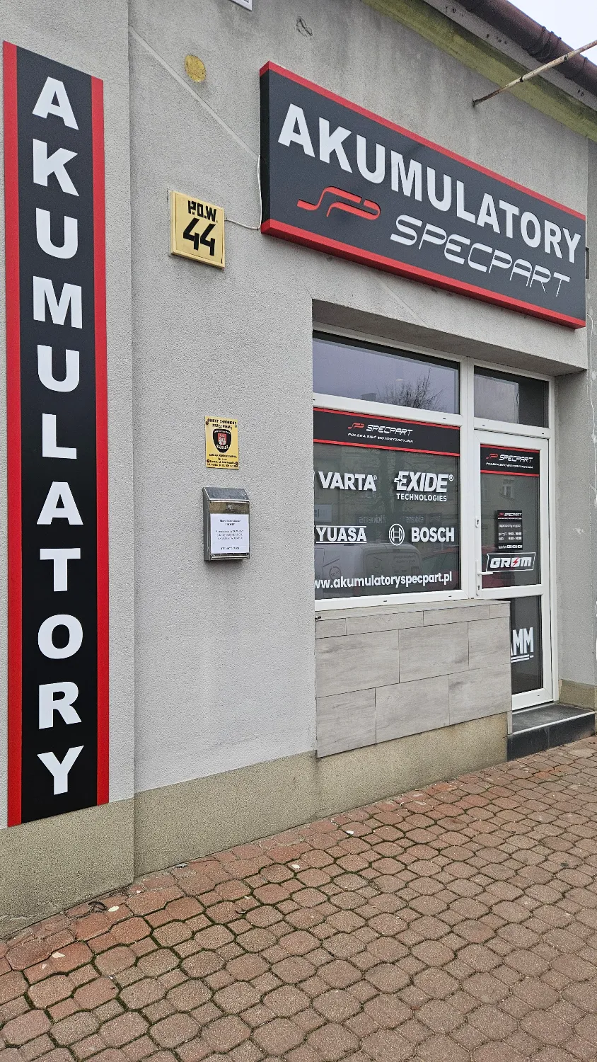 zdjęcie przedstawiające Akumulatory Specpart Sieradz 
