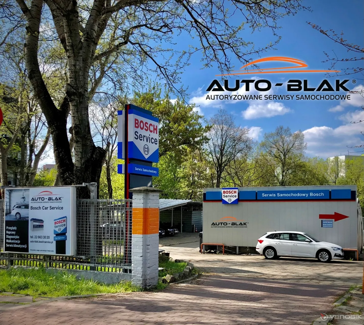 zdjęcie przedstawiające Auto-Blak Bosch Car Service. Serwis mechaniczny Żoliborz