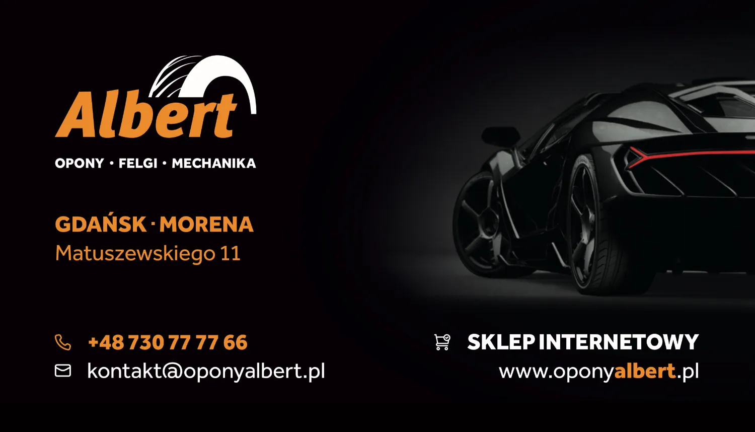 zdjęcie przedstawiające OponyAlbert.pl Opony, Felgi, Mechanika, Geometria 3D, Sklep Internetowy 