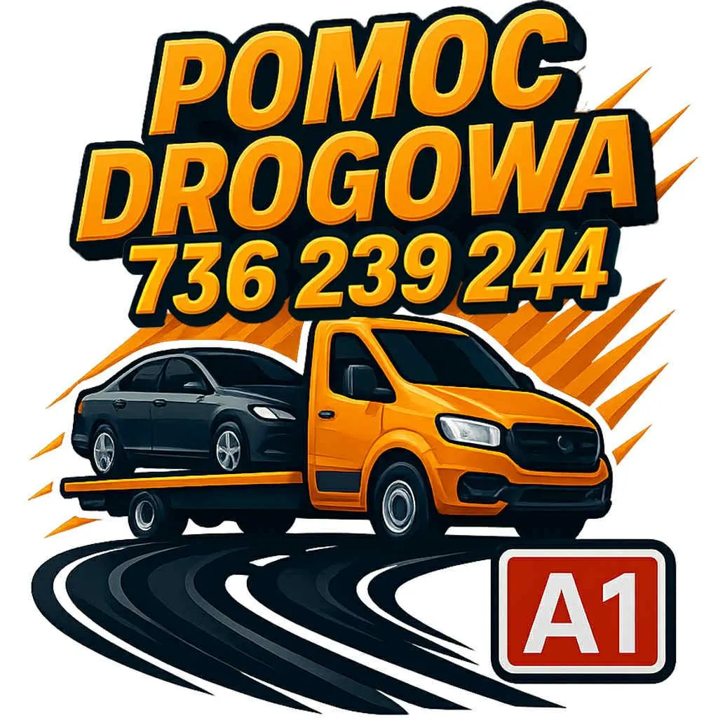 zdjęcie przedstawiające Pomoc drogowa autostrada A1 Holowanie Laweta 24h - Tomas