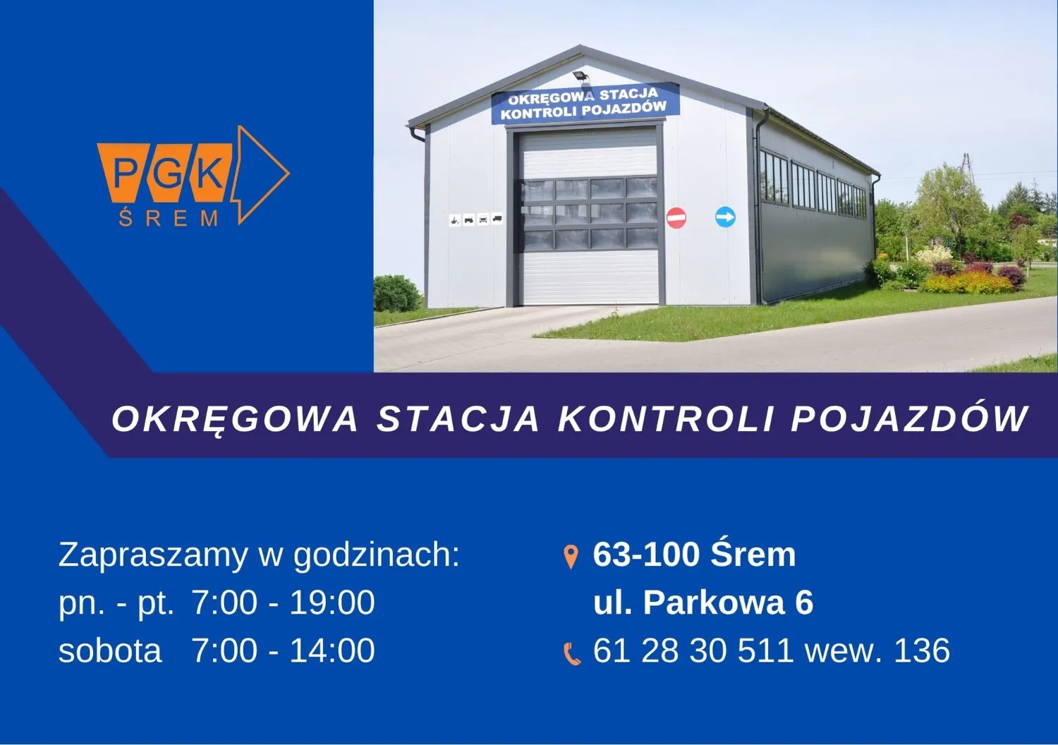 zdjęcie przedstawiające Okręgowa Stacja Kontroli Pojazdów w Śremie