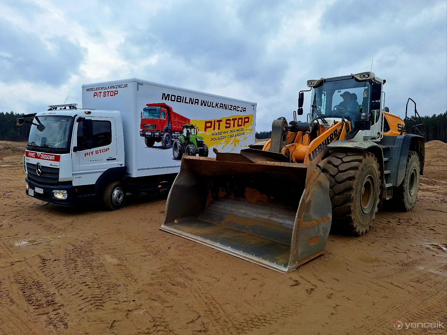 zdjęcie przedstawiające Pit Stop Andrzej Lewandowicz Mobilna Wulkanizacja