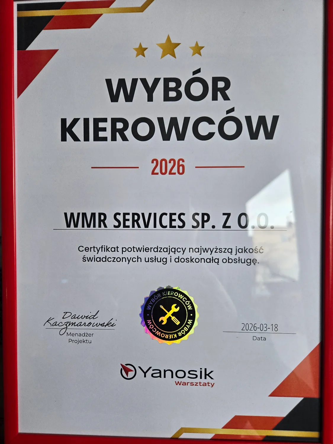 zdjęcie przedstawiające WMR SERVICES SP. Z O.O.