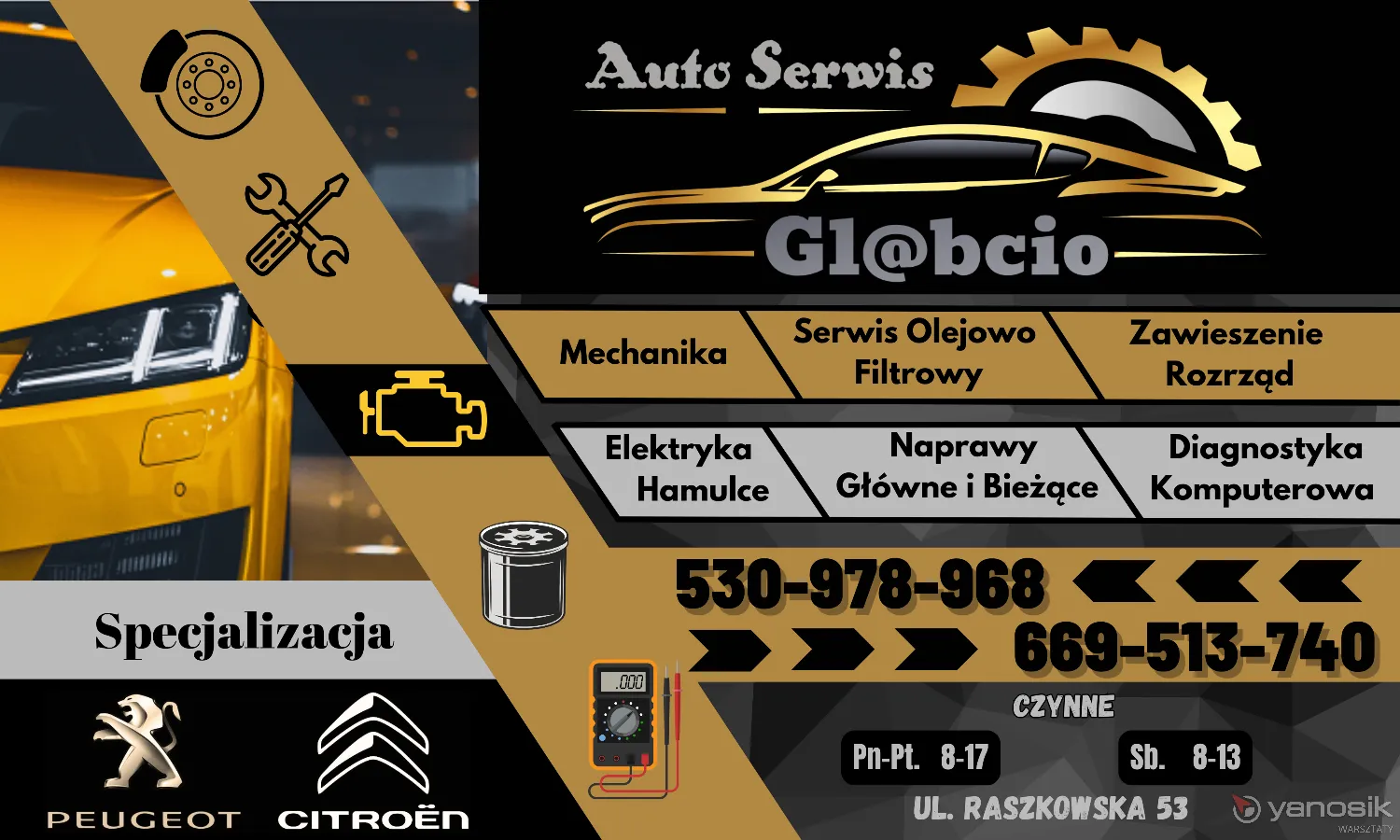 zdjęcie przedstawiające Auto Serwis Gl@bcio