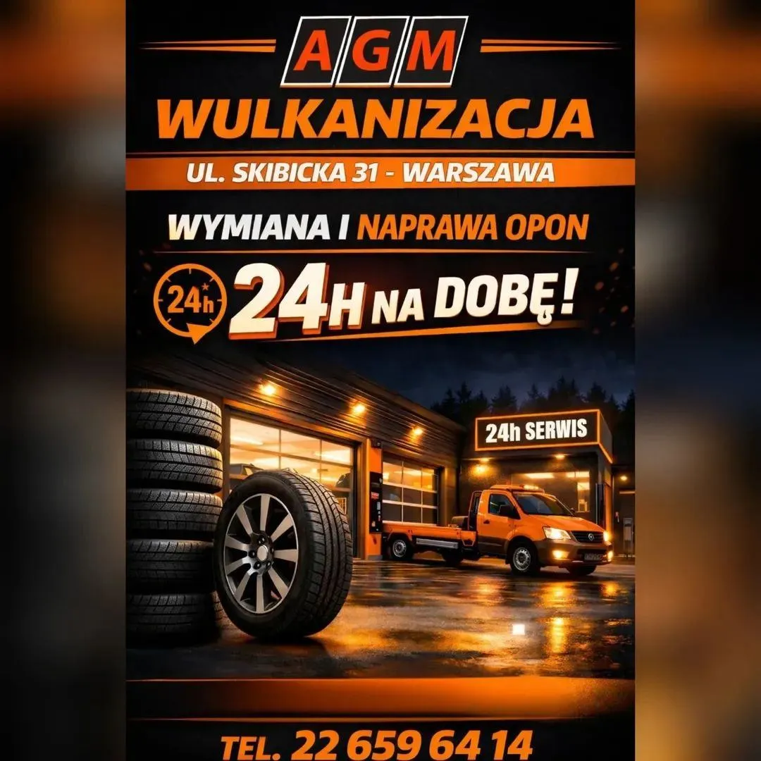 zdjęcie przedstawiające AGM SERWIS SAMOCHODOWY, WULKANIZACJA 24H