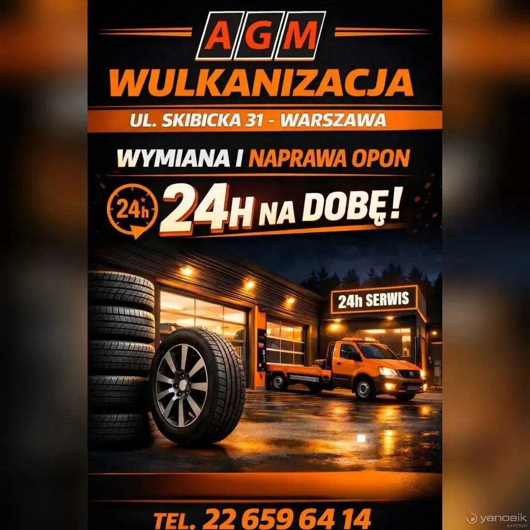 zdjęcie przedstawiające AGM SERWIS SAMOCHODOWY, WULKANIZACJA 24H
