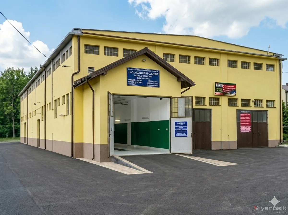 zdjęcie przedstawiające Stacja Kontroli Pojazdów NYPRO
