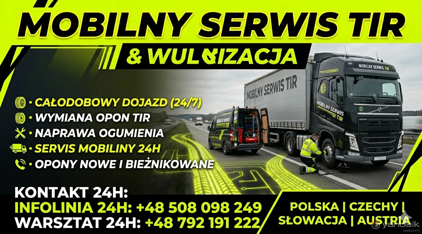 zdjęcie przedstawiające Serwis Mobilny Tir 24h, Mobilna Wulkanizacja, Naprawy - Dariusz Ottawa