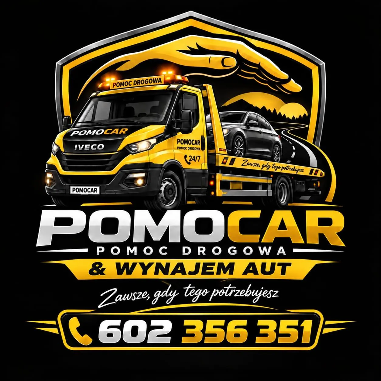 zdjęcie przedstawiające PomoCar Pomoc drogowa 24h/7