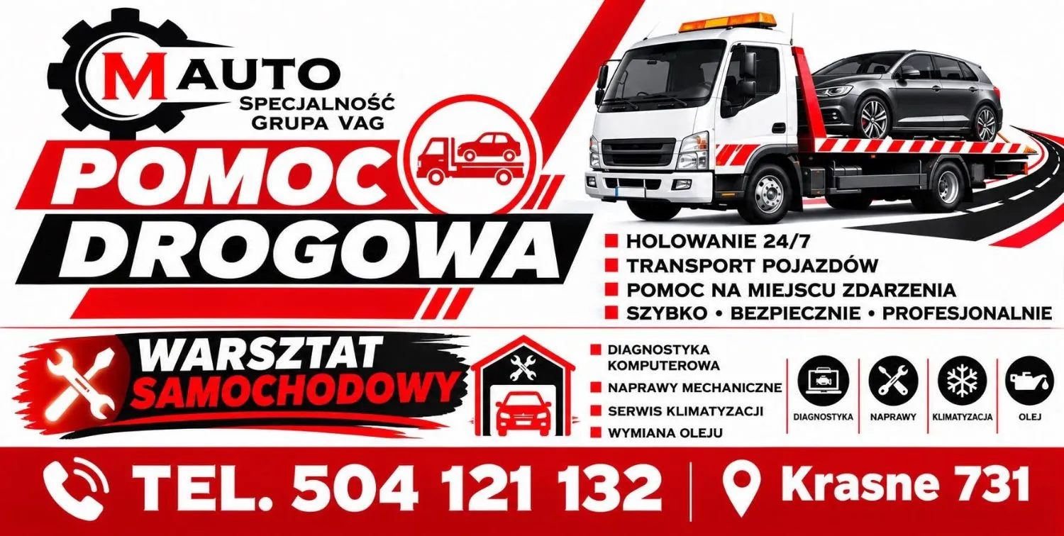 zdjęcie przedstawiające M Auto Pomoc Drogowa 24/7